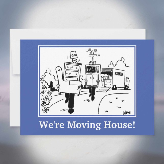 Nous Déplaçons La Carte De Faire-part De Maison. (Créateur téléchargé)
