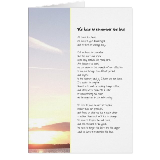 Nous devons nous souvenir de l'amour...des relatio (Devant)