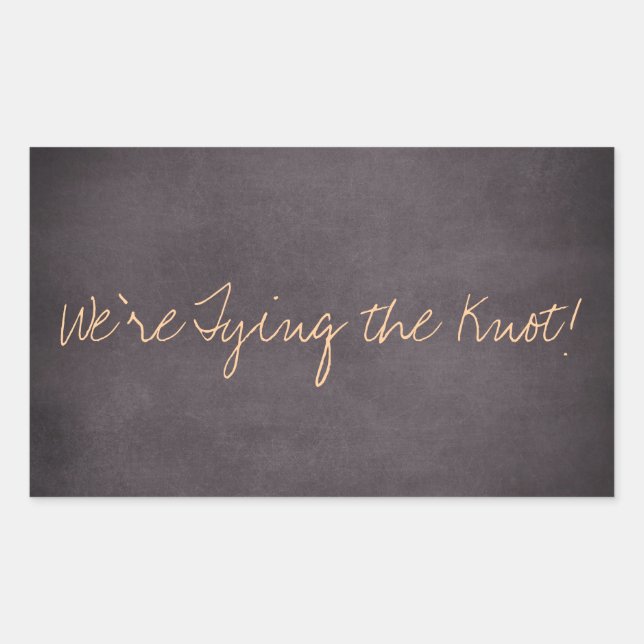 Nous essayons le noeud Mariage Inviter Stickers (Devant)
