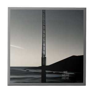 Nous étions ici avec texte petite carreaux céramiq