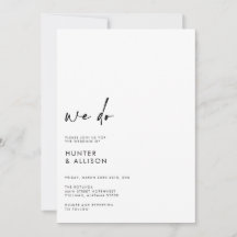 Nous faisons Faire-part de mariage