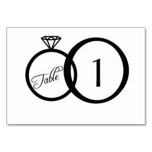 Nous faisons Mariage Carte Numéro de table (blanc)