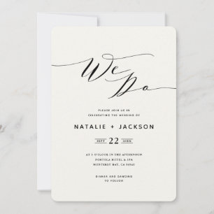 Nous faisons une invitation de mariage élégante av
