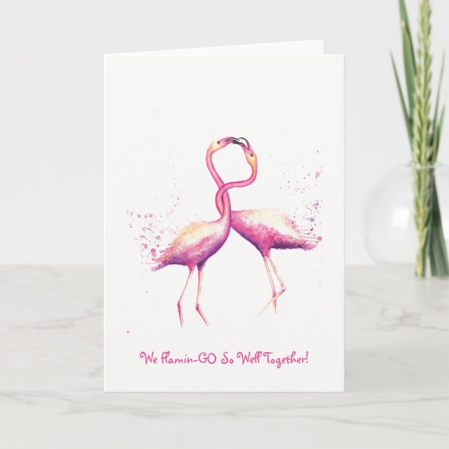 Nous Flamin-GO Si Bien Ensemble ! Carte de voeux (Devant)