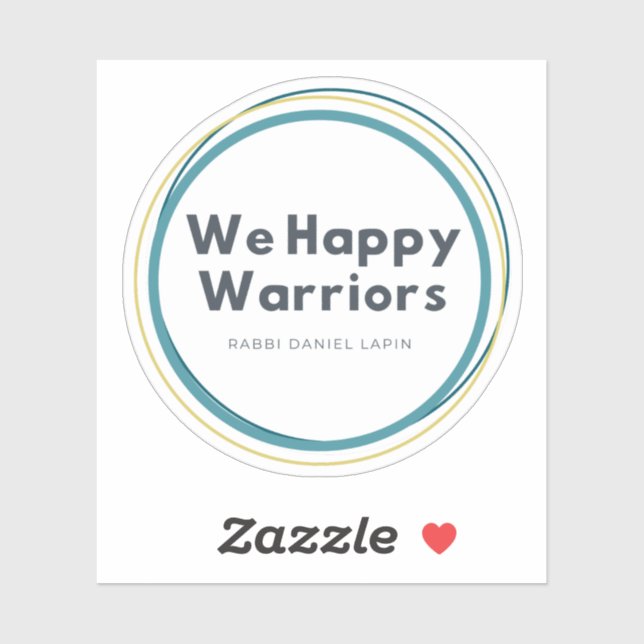 Nous Happy Warriors Sticker (Feuille)