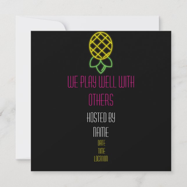 Nous Jouons Bien Avec D'Autres Invitations De Fête (Devant)