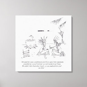 Nous l'avons mangé impression de toile