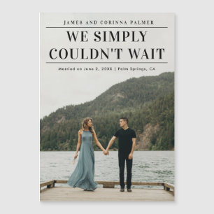 Nous N'Avons Pas Pu Attendre Le Faire-part Mariage