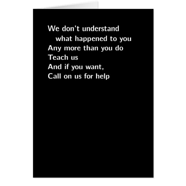 "nous ne comprenons pas" (Devant)