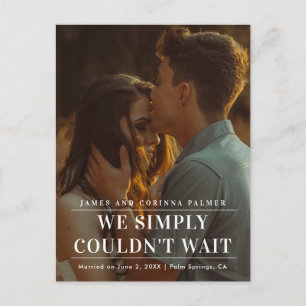 Nous ne pouvions pas attendre le Faire-part de Mar