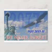 Nous n'oublions jamais carte postale 10e anniversa