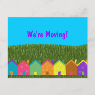 Nous nous déplaçons ! Carte de faire-part