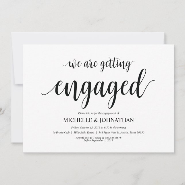 Nous nous engageons, invitations du parti Engageme (Devant)