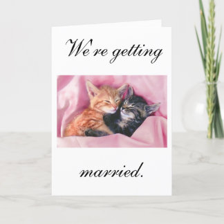 Nous nous marions. Faire-part de mariage