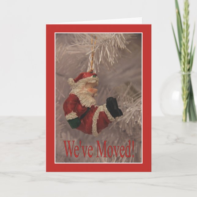 Nous nous sommes déplacés - nouvelle carte de Noël (Devant)