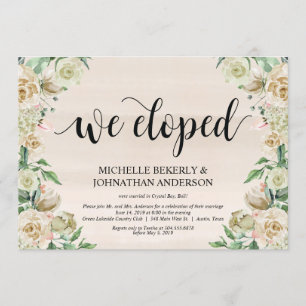 Nous nous sommes enfuis, Carte d'invitation pour r