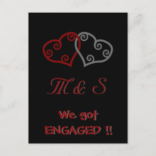 Nous nous sommes juste fiancés ! carte postale