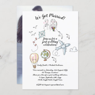 Nous Nous Sommes Mariés - PHOTO Mariage Invitation