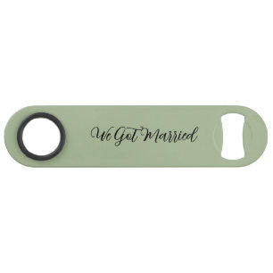 Nous nous sommes mariés Réception de mariage vert