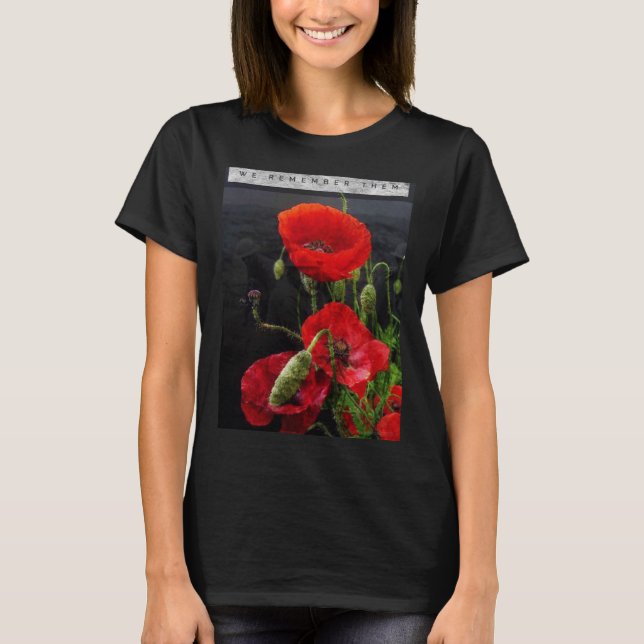 Nous nous souvenons d'eux Thème du Souvenir Tshirt (Devant)