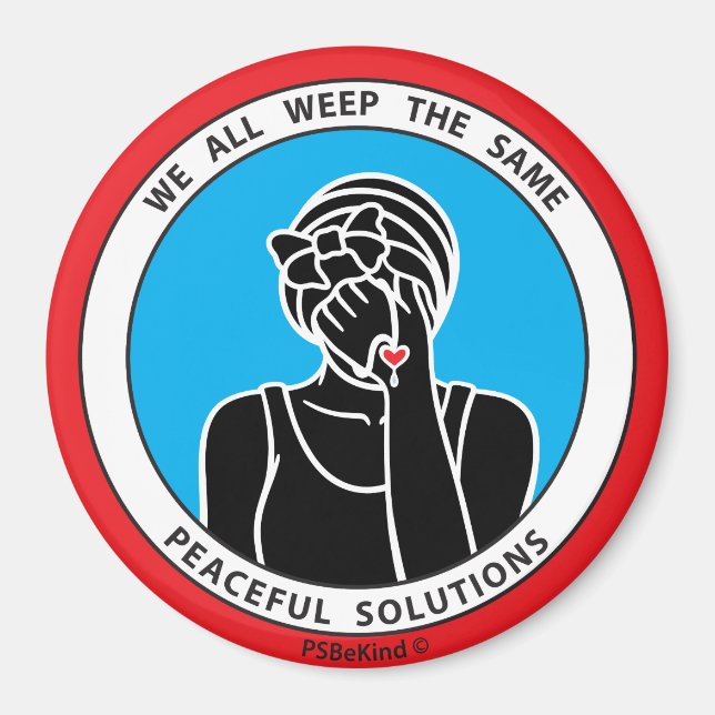 Nous Pleurons Tous Le Même Aimant 1 Rouge_3" (Devant)