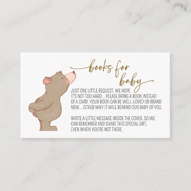 Nous pouvons attendre des livres pour la carte béb (Devant)