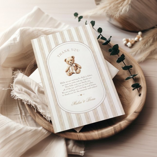 Nous pouvons attendre le Carte de remerciements Ba (Créateur téléchargé)