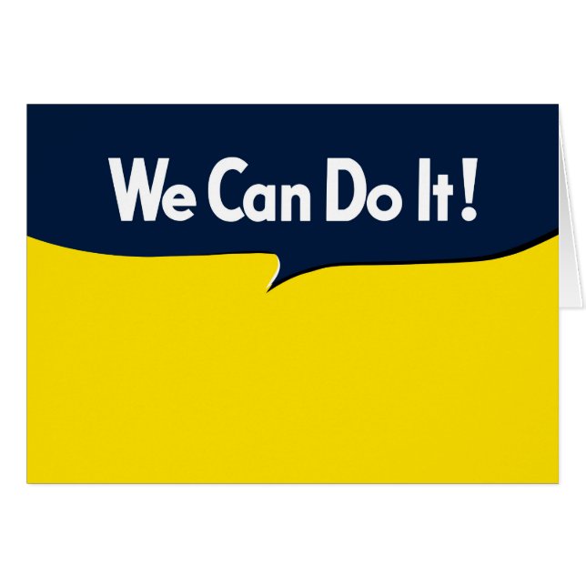 Nous pouvons le faire dit Rosie (Devant horizontal)