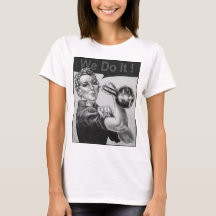 Nous pouvons le faire Kettlebell T-shirt B&W