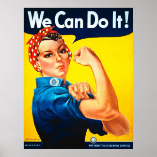 Nous Pouvons Le Faire ! Rosie le Poster vintage Ri