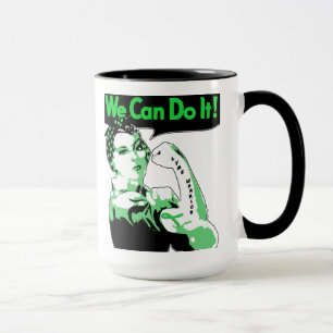 Nous pouvons le faire, tasse de café de guerrier