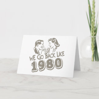 Nous Retournons Comme Carte De Voeux 1980