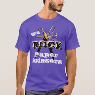 Nous Rock Papier Ciseaux Scrapbook T-shirt