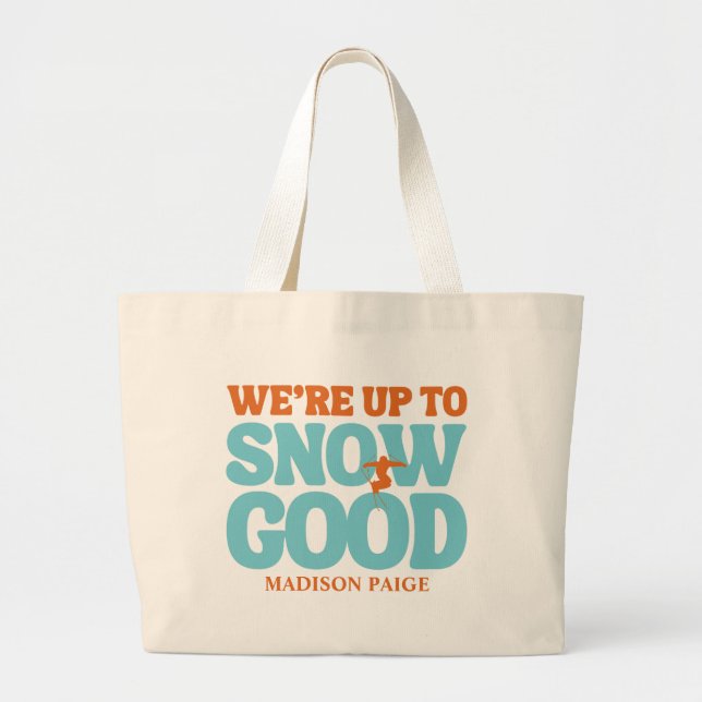 Nous sommes à la neige bon Sac fourre-tout Bachelo (Devant)
