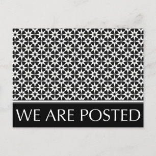 nous sommes affichés faire-part : motif vintage