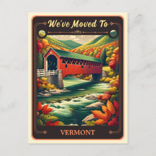 Nous sommes allés au Vermont Carte postale Vinta