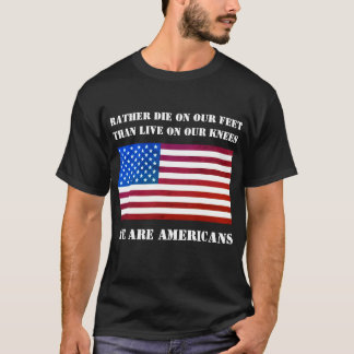 Nous sommes Américains (filtre, noir) T-shirt
