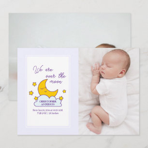 Nous Sommes Au-Dessus De La Lune 2 Faire-part de n