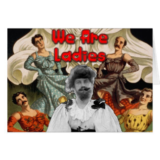 Nous sommes des dames - carte de salutation/note