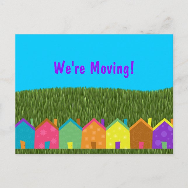 Nous sommes en mouvement ! Carte faire-part (Devant)