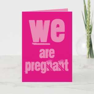 Nous sommes enceinte, Carte de voeux