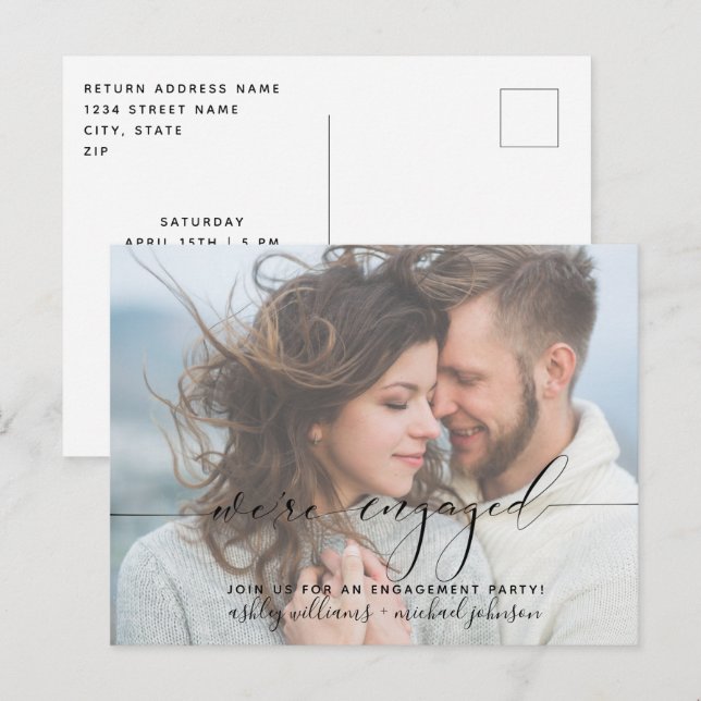 Nous sommes engagés Invitation de l'engagement pho (Devant / Derrière)