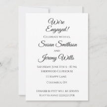 Nous sommes engagés Invitations de la partie de l'