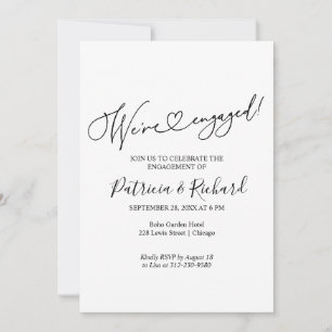 Nous sommes engagés Invitations de parties d'engag