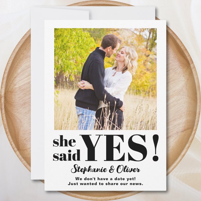 Nous sommes fiancés Photo Moderne Faire-part de fi (Créateur téléchargé)