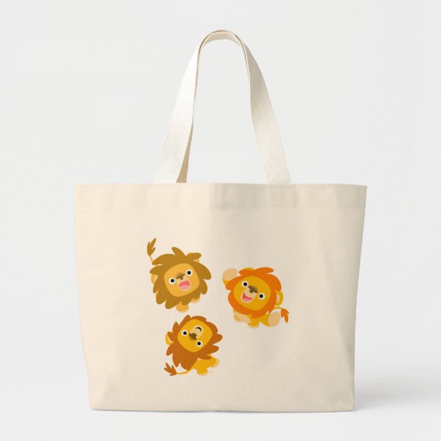 "Nous sommes ici ! !" Sac en lions de carton migno (Devant)