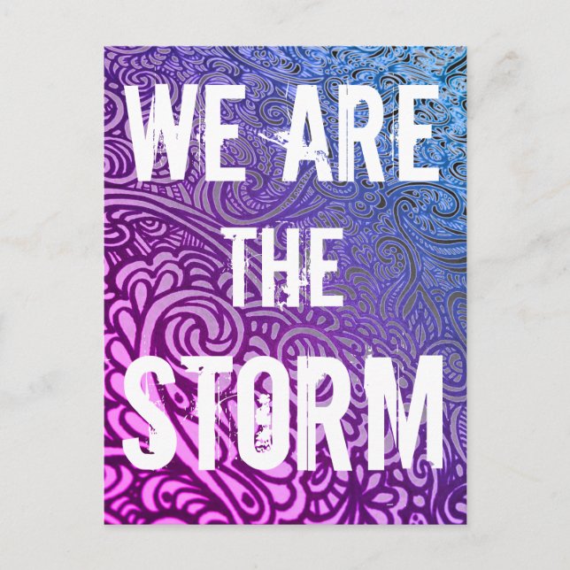 Nous sommes la TEMPÊTE Carte de remerciement (Devant)