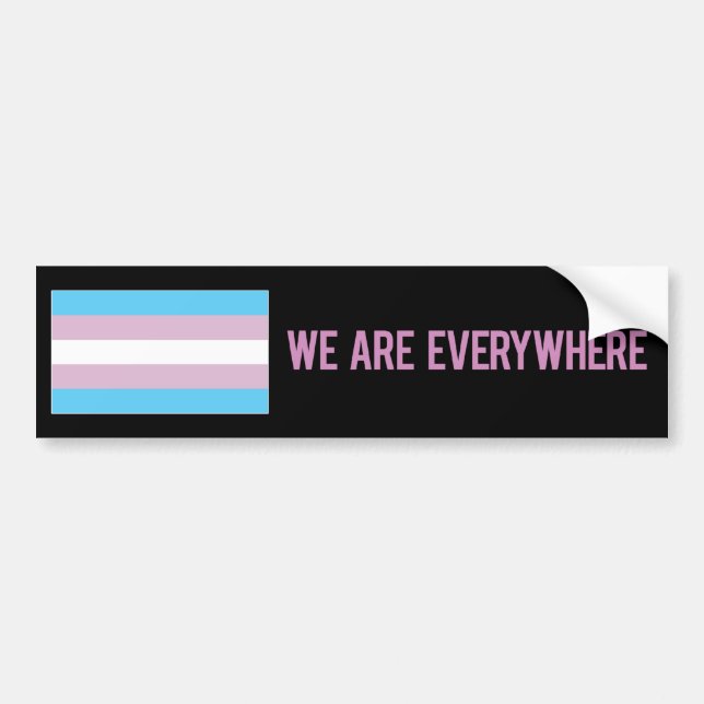 Nous sommes partout autocollant (le transsexuel) (Devant)