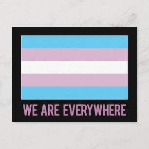 Nous sommes partout carte postale (transgenre)