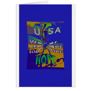 Nous sommes plus forts ensemble drôle USA Hope mot